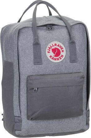 Рюкзак Fjällräven Kånken Re-Wool для ноутбука 15'', унісекс, 40x28x16 см, гранітно-сірий