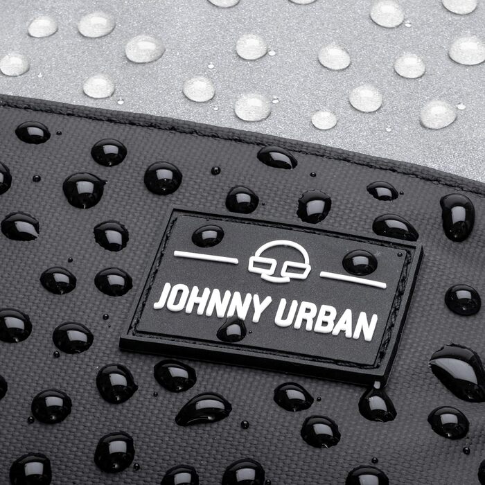 Рюкзак Johnny Urban Mika Reflective чорний, водовідштовхувальний, рефлективний, для чоловіків та жінок, роллтоп для велосипеда, університету, школи