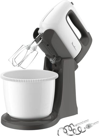 Міксер ручний Moulinex Prep'Mix+ HM4641 з нержавіючою сталлю, 5 швидкостей, чаша 2.5 л