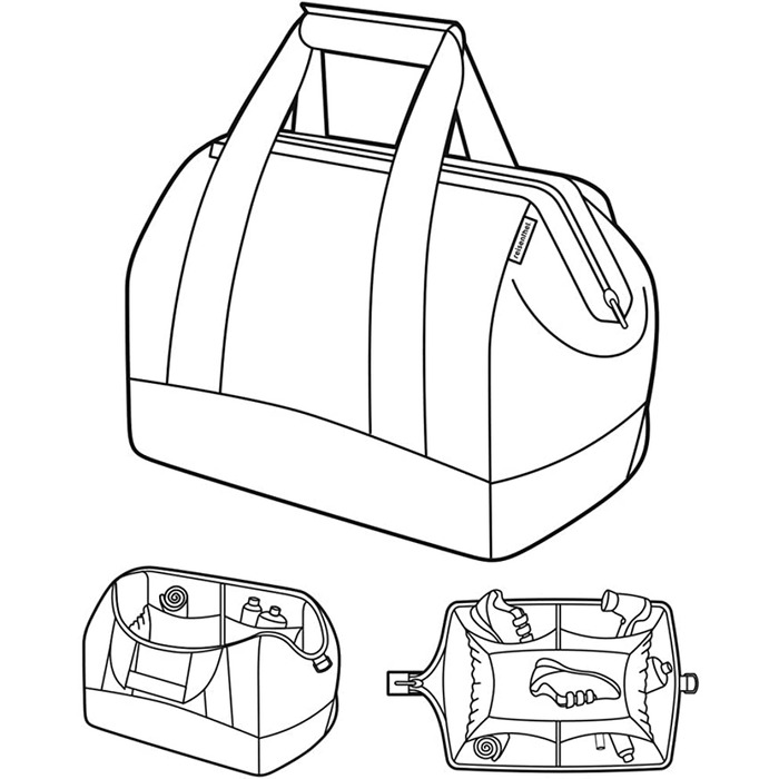 Дорожня сумка Reisenthel Allrounder L з косметичкою XL, чорна