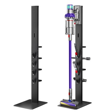 Підставка для акумуляторного пилососа Dyson з 4 гаками та 4 полицями (Gen5, V15, V12, V11, V10, V8, V7, V6) без свердління