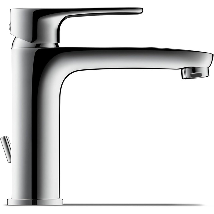 Змішувач для умивальника Duravit B.1, розмір M (висота виливу 110 мм), хром, з керамічною картридж, без зливного механізму
