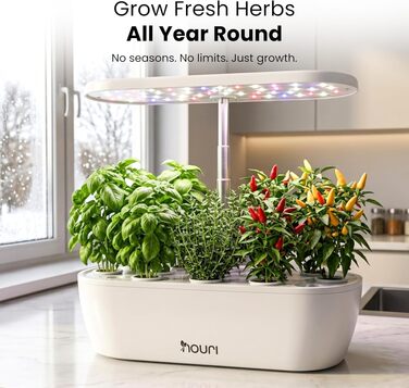 Smart Garden Nouri 12 Pod для вирощування томатів вдома | Гідропонна система | LED лампа для розсади | Автоматичний догляд