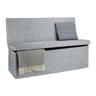 Складаний пуф з підлокотником Relaxdays XL