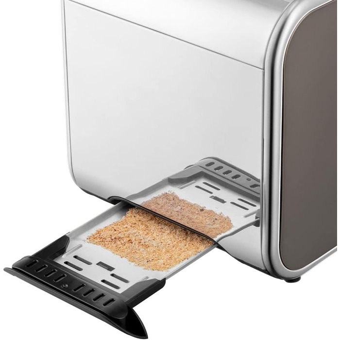 Тостер Russell Hobbs Distinctions Titanium (2 відділення) - нержавіюча сталь, 6 режимів, розморожування, підігрів, підйом тостів