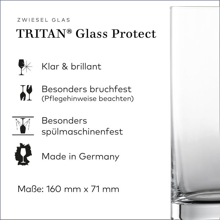 Склянка для віскі Zwiesel Glas Tavoro 0,4 л (набір 4 шт.), сучасний Tumbler, Tritan-кришталь, Made in Germany