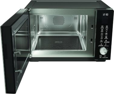 Мікрохвильова піч Bauknecht MF 255 B 25 л з грилем, конвекцією, функцією пароварки, без обертового столу, чорна, з програмами для приготування на пару, автоочищенням та спеціальними меню