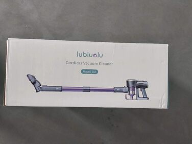 Бездротовий пилосос Lubluelu 25000 Па, акумуляторний, 25.9В, 50 хв автономної роботи, для шерсті тварин, килимів та твердих підлог, фіолетовий