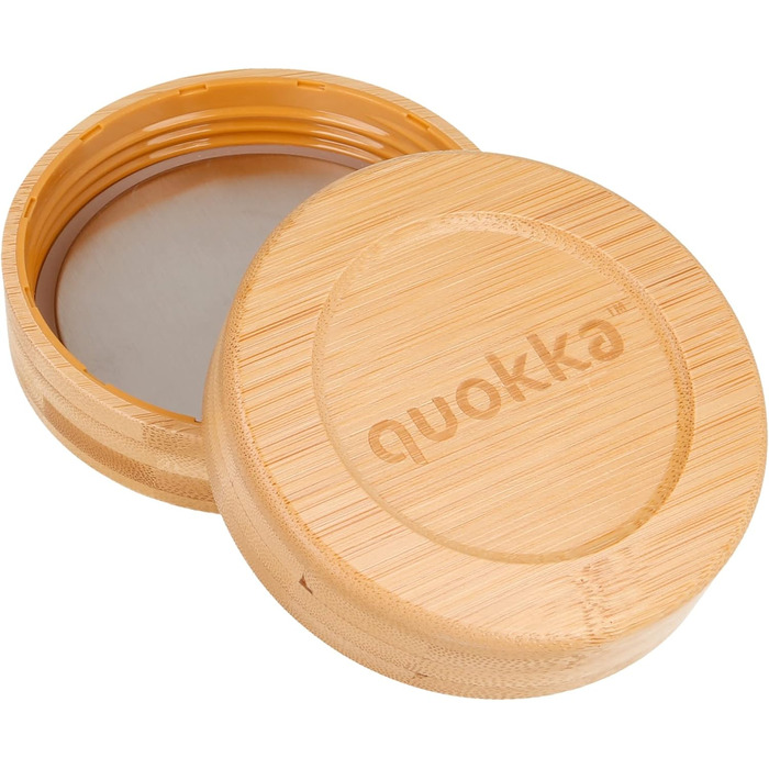 Контейнер для їжі зі скла з силіконовим чохлом Quokka Deli Blue Nature 500 мл