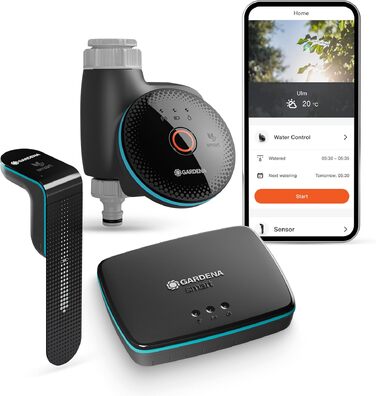 Gardena Smart Water Control 19033-20: Система автоматичного поливу з датчиком та шлюзом для розумного дому