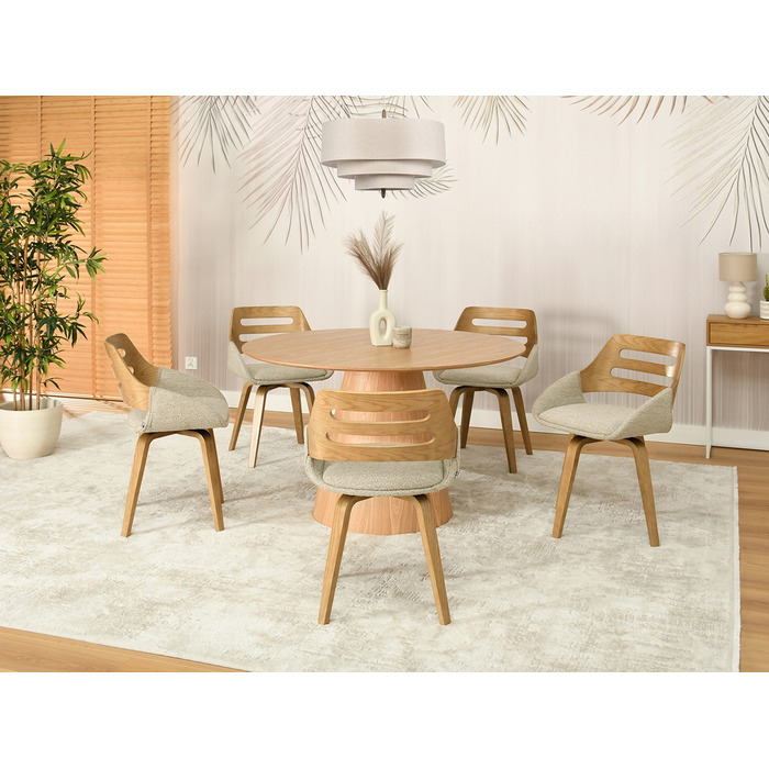 Стілець Mebel-Partner, тканина, бежевий, 1 шт.