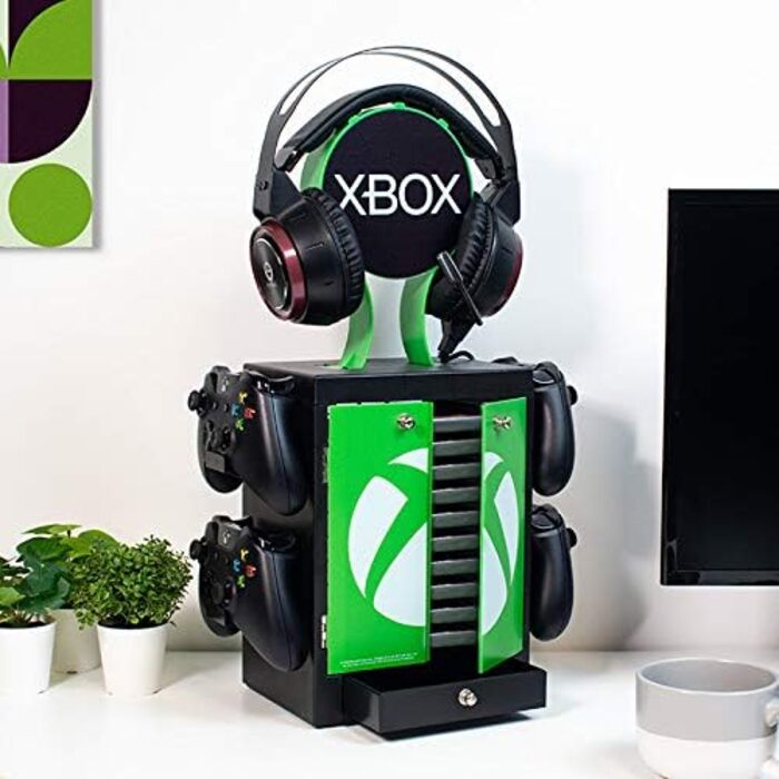 Організатор для Xbox Series X: зберігання 10 ігор/дисків Blu-Ray, підставка для навушників та 4 контролерів Numskull