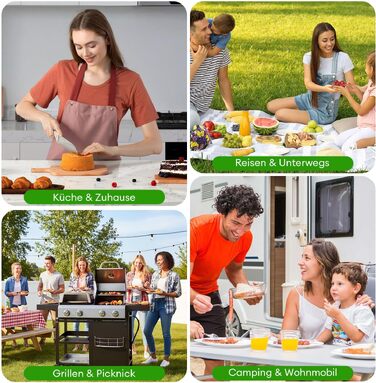 Вакууматор для продуктів 6-в-1 з функцією пульсації та вбудованим різаком, чорний