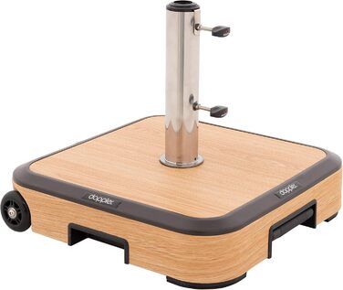 Сонячна парасоля Doppler AluPro Neo Push Up 200x250 см, алюмінієва, для балкона та тераси, нахиляється, з регулюванням висоти, відкриття/закриття Push-механізм