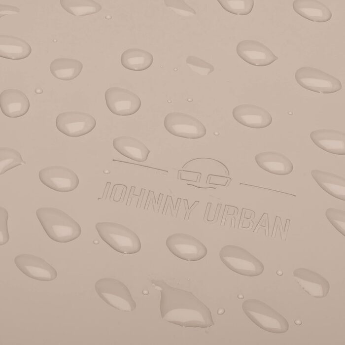 Рюкзак Johnny Urban Harvey Medium ролтоп для жінок і чоловіків, з відділенням для ноутбука 15 л, водостійкий, бежево-сірий, матове PU-покриття, для міста, навчання та бізнесу