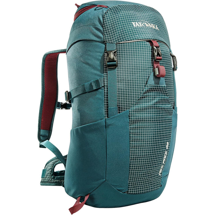 Рюкзак для походів Tatonka Hike Pack 22 л з вентиляцією спини та дощовиком, легкий і зручний туристичний рюкзак бірюзовий