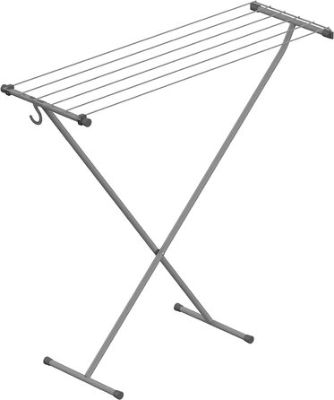 Сушарка для білизни Rörets Compact Space Grey, 90x32x83 см, 5,5 м, з гачком для зберігання, компактна, міцна, шведська якість
