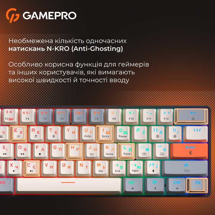 Дротова механічна клавіатура GamePro MK130 V2 Infinity QLAB Sakura Black (MK130-V2-B-QS)