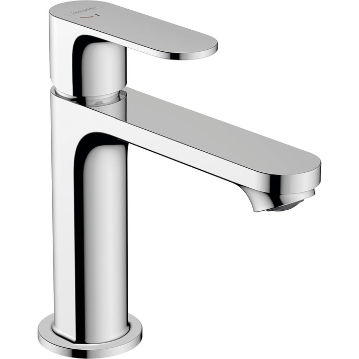 Змішувач для ванної кімнати Hansgrohe Rebris S з висувною поплавковою каналізацією, економічний (CoolStart), хром, 72519000, висота виливу 109 мм, EcoSmart