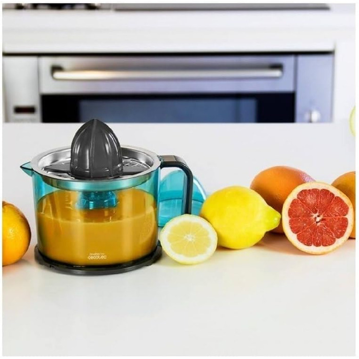 CitrusEasy Cecotec - Електрична соковижималка для цитрусових, 1 л, нержавіюча сталь, срібляста, BPA-free