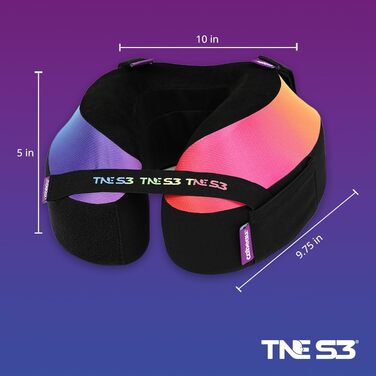 Подушка для шиї Cabeau Evolution TNE S3 Sydney з пам'яттю форми для подорожей, літака, дому, офісу та геймінгу, з ременем кріплення