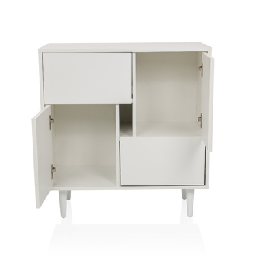 Сервант / комод LYKKJA 77x39,5x72 см 2 шухляди 2 двері білий hjh LIVING
