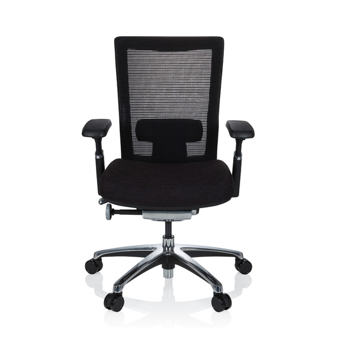 Крісло офісне NOVA PRO ALU тканина чорна hjh OFFICE