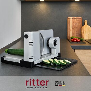Електрична слайсер-машина ritter icaro 7 з ECO-мотором, Німеччина, срібляста