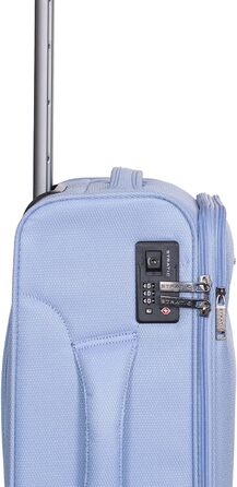 Валіза Stratic Light+ S 57 см, світло-блакитна, легка дорожня валіза