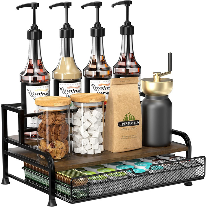 Сумка для капсул кави: органайзер для Dolce Gusto, Nespresso, Cafissimo з шухлядою на 35 капсул, чорний