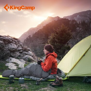 KingCamp спальний мішок для двох, зимовий, для дорослих, з сумкою, теплий туристичний спальник для кемпінгу