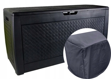 Садова скриня Prosperplast 310 л, пластик, чорна