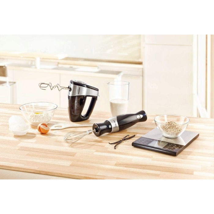 Міксер ручний Grundig HM 5040, 300 Вт, чорний-сріблястий, преміум