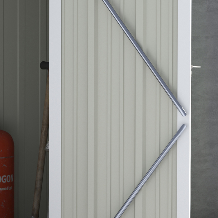 Outsunny Garden Shed Садовий сарай Садовий сарай з дверима Outdoor Steel Green 142 x 84 x 189 см