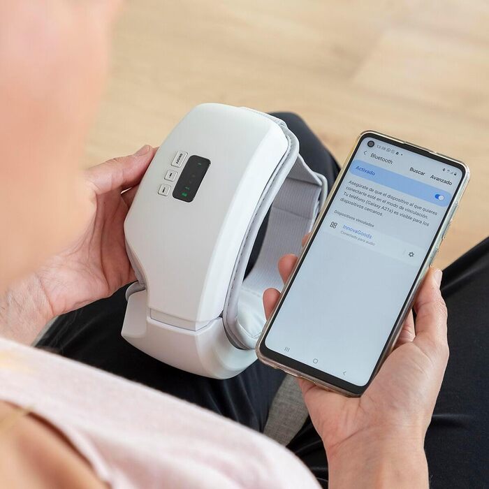 Масажер для очей InnovaGoods EyeSky 4-в-1, з компресією повітря, для зняття втоми очей та покращення кровообігу, компактний дизайн, для дому та офісу