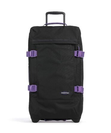 Валіза Eastpak Tranverz M 78L (67x35.5x30 см) на колесах, легкий дорожній кофер з 2 відділеннями, телескопічною ручкою та TSA-замком, колір Vineyard