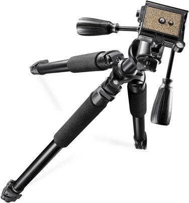 Професійний штатив Walimex Pro FT-665T з 3D-голівкою, надміцний, вантажопідйомність 12 кг, алюмінієвий, 198 см, чорний, з сумкою