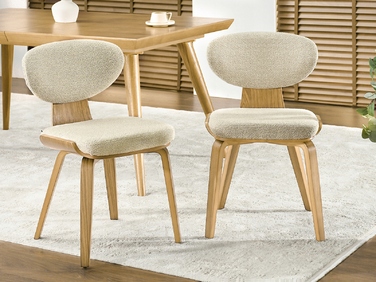 Стілець Mebel-Partner, тканина, бежевий, 1 шт.