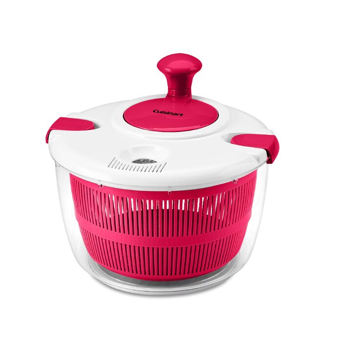 Салатниця-сушарка Cuisinart CTG-00-SAS велика, 5 л, червона - для миття, віджимання та сушіння салату, фруктів та овочів