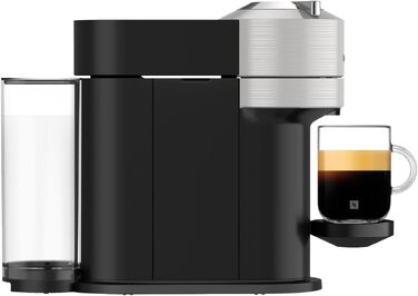 Nespresso Krups XN910B Vertuo Next: Кавомашина капсульна, 1.1л, розпізнавання капсул, 6 розмірів, сірий