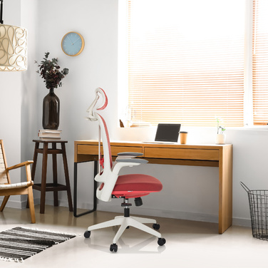 Офісне крісло / поворотне крісло ARCEO WF тканина червона hjh OFFICE