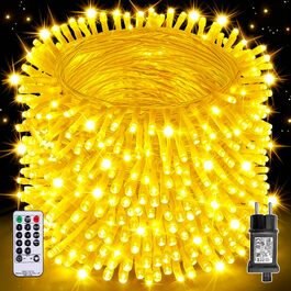 Світлодіодна гірлянда Auriostar для вулиці 60м, 600 LED, теплий білий колір, з таймером