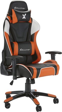 Ігрове крісло X Rocker Agility eSports, ергономічне, офісне, помаранчево-чорне
