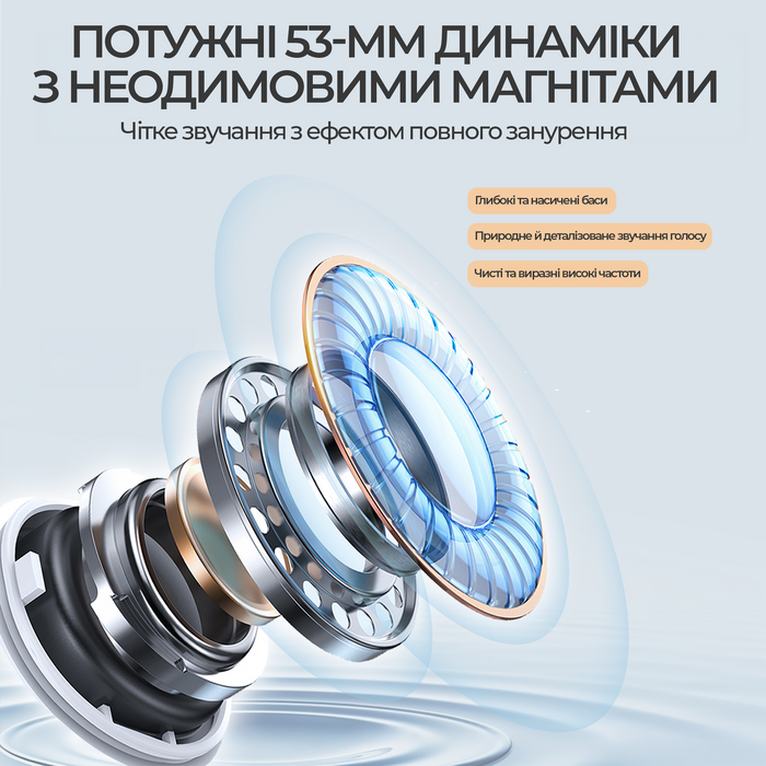 Бездротова ігрова гарнітура Ajazz AHM10 Max Black (AHM10-MAX-B)