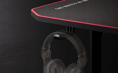 Ігровий стіл Diablo Gaming для ПК та комп'ютера, 160x75x75 см, чорний