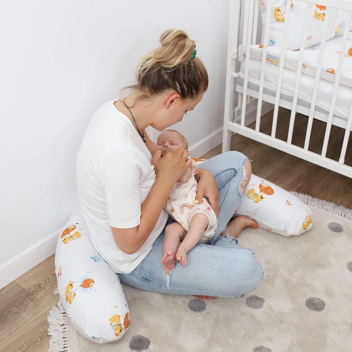 Наволочка для подушки для вагітних XXL Totsy Baby, бавовна, африканський принт, чохол для подушки для сну на боці, чохол для подушки для годування