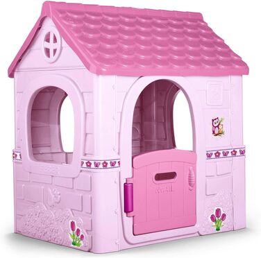 Дитячий будиночок FEBER Fantasy House FAMOSA (рожевий) для ігор вдома та на вулиці, з дверцятами, міцний, для дітей 2-6 років