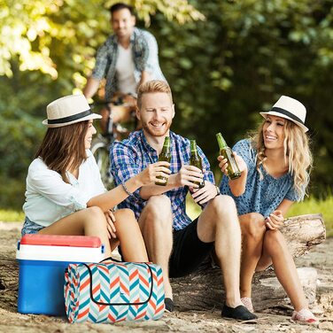 Пікнікова ковдра Relaxdays XXL 200x300 см, водонепроникна, флісова, ізольована, з ручкою, різнокольорова, для пляжу та відпочинку