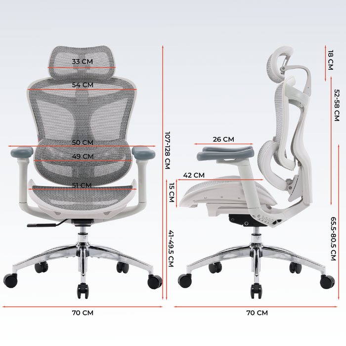 Крісло офісне Sihoo DORO C300L Mesh White