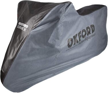 Чохол для мотоцикла Oxford Dormex Medium, чорний/сірий, для приміщень, 229×99×125 см